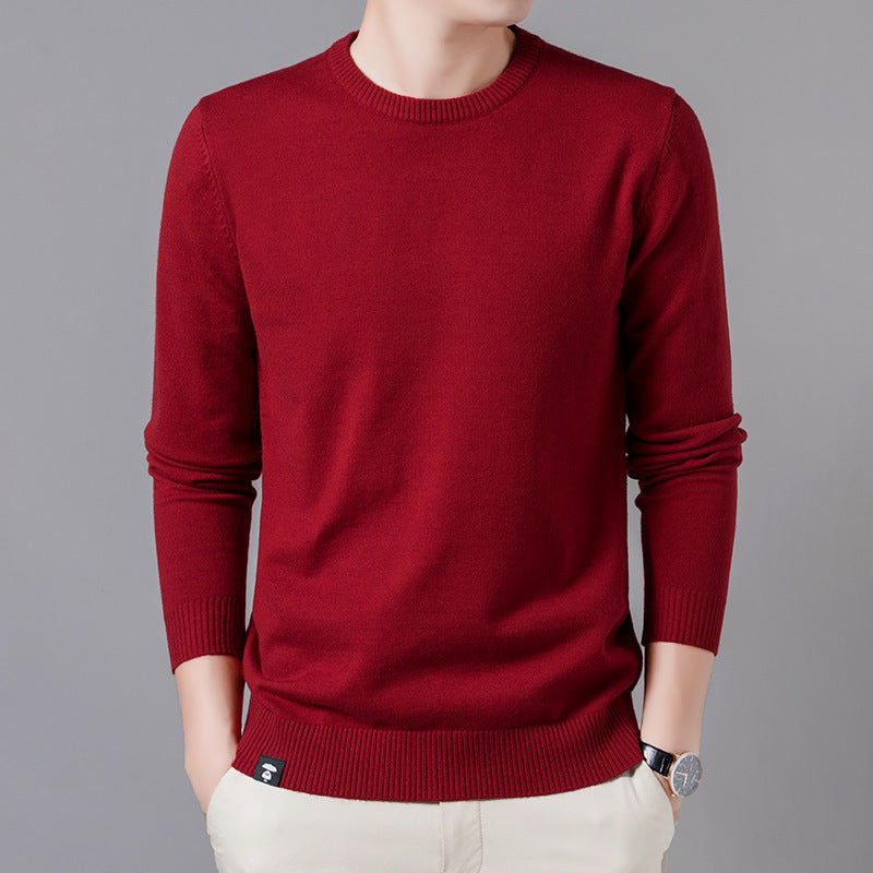 Painted Casual Pullover Long-sleeved Round Neck Jacket