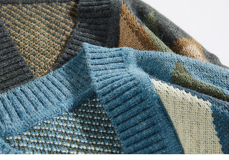 Knitted Cardigan Casual Coat Jacket Man