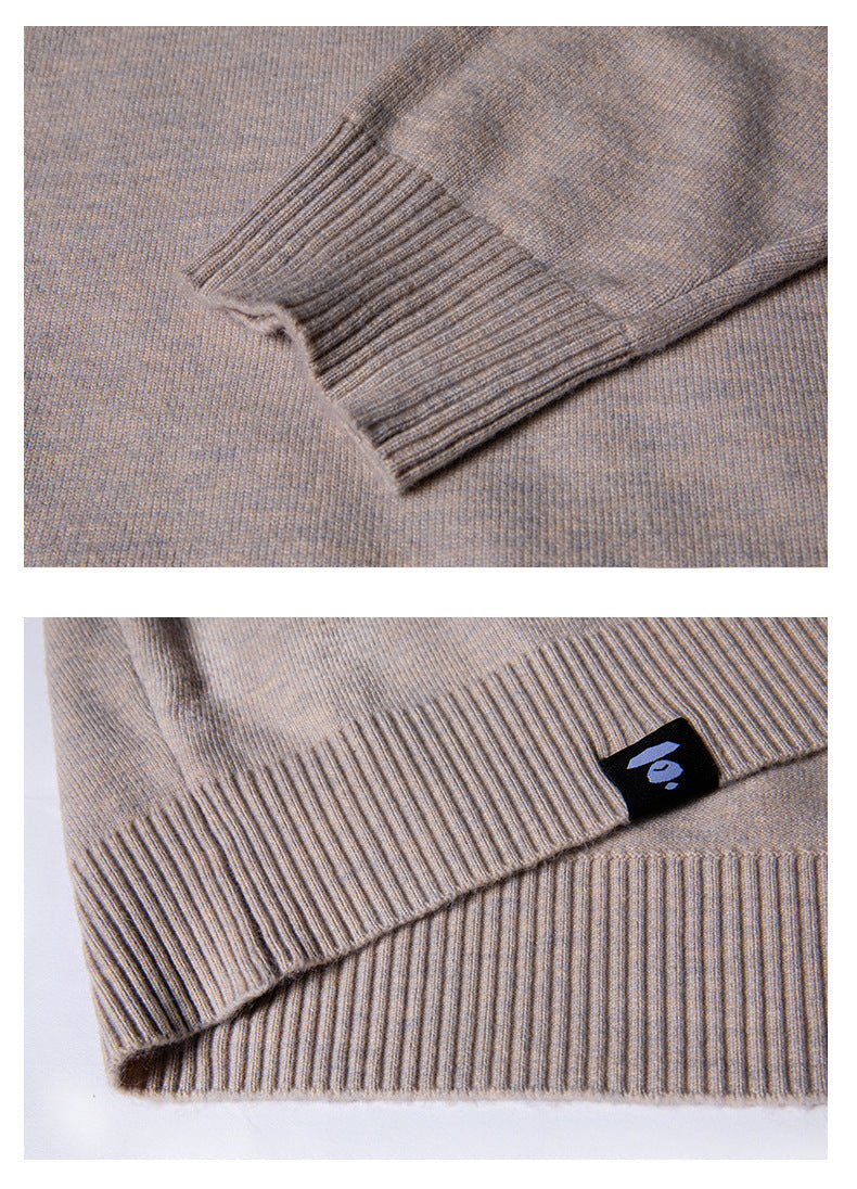 Painted Casual Pullover Long-sleeved Round Neck Jacket