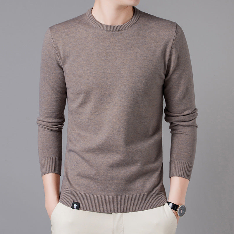 Painted Casual Pullover Long-sleeved Round Neck Jacket