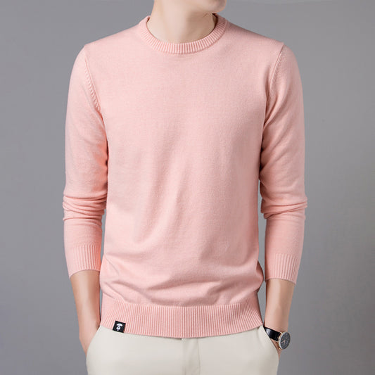 Painted Casual Pullover Long-sleeved Round Neck Jacket