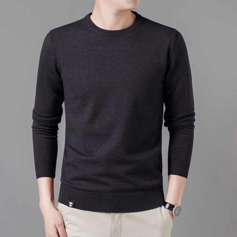 Painted Casual Pullover Long-sleeved Round Neck Jacket